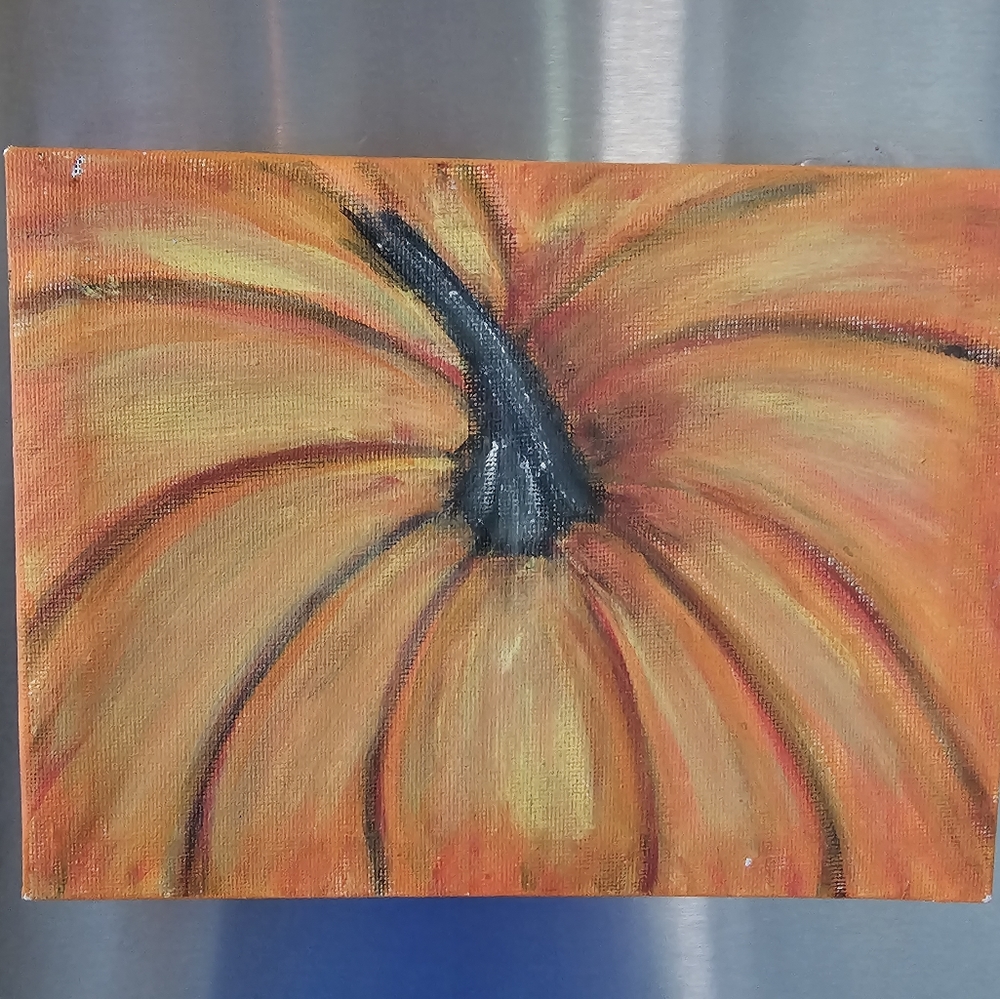 Hand painted pumpkin